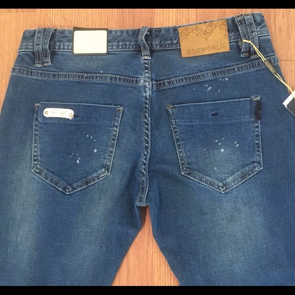 DSQWorld Jeans Italy Design Bleach Splatter - Picture 7 of 8